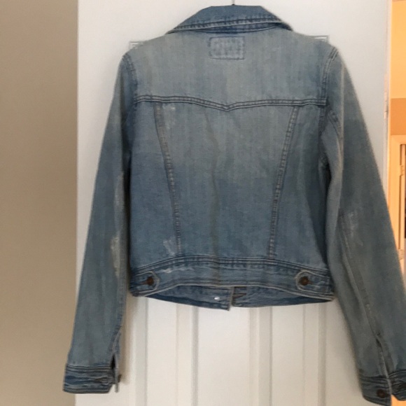 Distressed jean jacket. - Picture 3 of 3